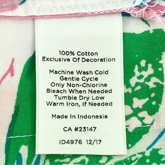 TALBOTS Tunic Floral Lace 100% Cotton 3/4 Sleeve Split Neck Popover Styling - Picture 13 of 14